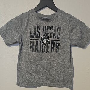 NFL Las Vegas Raiders Sz M Kids Gray Tee